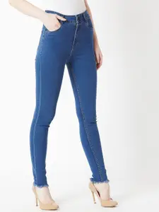Miss Chase Women Skinny Fit High-Rise Clean Look Stretchable Jeans