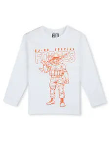 Gini and Jony Boys Graphic Printed Long Sleeves Cotton T-shirt