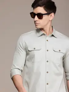 French Connection Men Premium Slim Fit Pure Cotton Casual Shirt