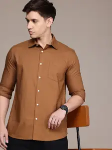 French Connection Men Premium Slim Fit Pure Cotton Casual Shirt