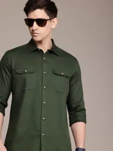 French Connection Men Premium Slim Fit Pure Cotton Casual Shirt