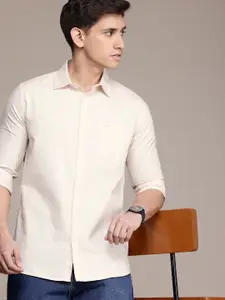 French Connection Men Premium Slim Fit Pure Cotton Casual Shirt