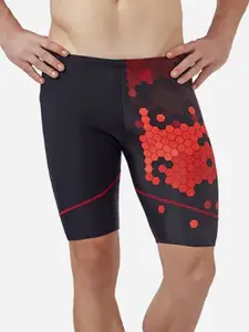 VELOZ Men Printed Elasto-Stretch Swimwear Shorts