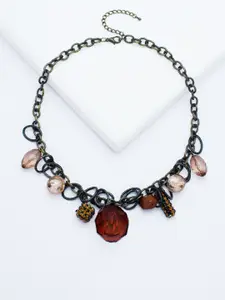 Rhea Rhodium-Plated Necklace