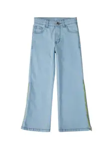 Gini and Jony Girls Bootcut Mid-Rise Clean Look Zip Slit Jeans