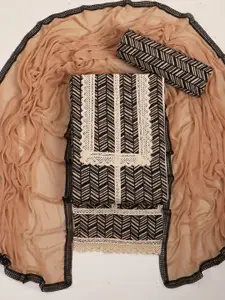 ASISA Geometric Embroidered Unstitched Dress Material