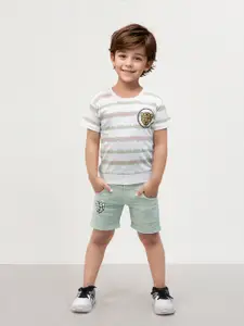 Toonyport Boys Printed Pure Cotton T-shirt With Short