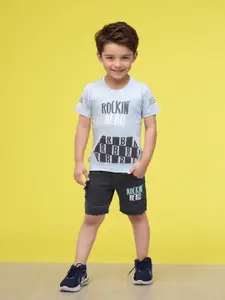 Toonyport Boys Printed Pure Cotton T-shirt With Short