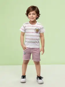 Toonyport Boys Printed Pure Cotton T-shirt With Short
