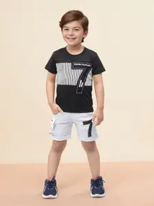 Toonyport Boys Printed Pure Cotton T-shirt With Short