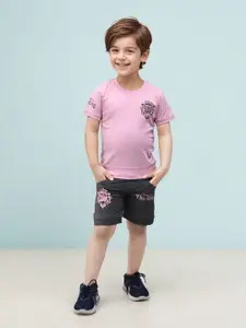 Toonyport Boys Printed Pure Cotton T-shirt With Short