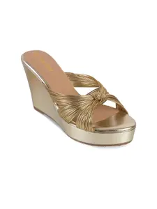 CRIMZON Open Toe Wedge Heels