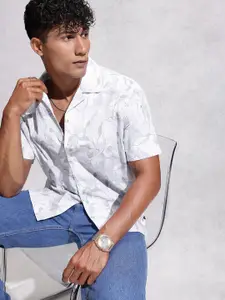 WROGN Tropical Printed Resort Fit Casual Shirt