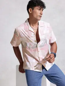 WROGN Abstract Printed Resort Fit Casual Shirt