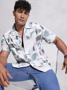 WROGN Abstract Printed Resort Fit Casual Shirt