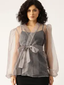 bebe Future Glam Net Layered Party Dress