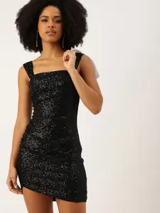 bebe Embellished Mini Bodycon Party Dress