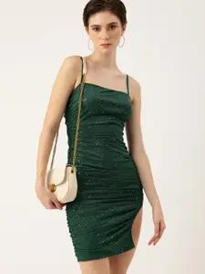 bebe Sequin Embellished Bodycon Mini Party Dress