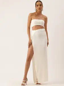 bebe Off-Shoulder Maxi Dress