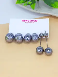 PRIVIU Circular Drop Earrings