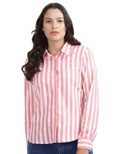NKSA FASHION Comfort Vertical Stripes Casual Shirt