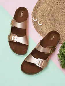 Lavie Women Buckles Detail Open Toe Flats