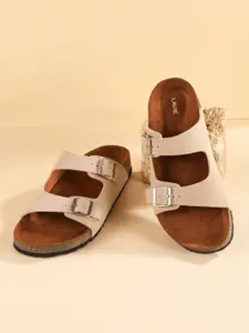 Lavie Women  Buckles Detail Open Toe Flats