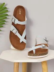 Lavie Women Buckles Detail One Toe Flats