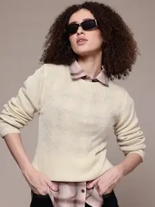 The Roadster Lifestyle Co. Acrylic Knitted Pullover