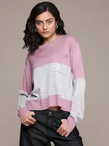 The Roadster Lifestyle Co. Long Sleeves Striped Sweater