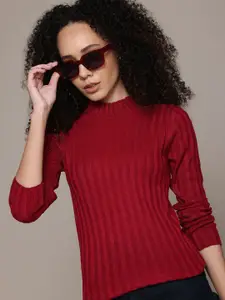 Roadster Striped Ribbed Pullover