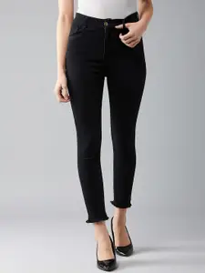 DOLCE CRUDO 
Women Skinny Fit High-Rise Clean Look Stretchable Jeans