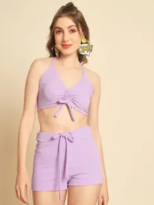 TANDUL Halter Neck Bodycon Mini Dress