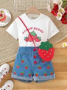 INCLUD Girls Printed Top With Short