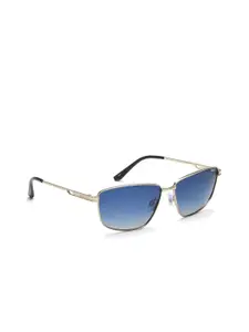 IDEE Men Rectangle Sunglasses with Polarised and UV Protected Lens IDS3098C3PSG