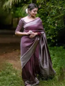KALINI Woven Design Zari Pure Silk Banarasi Saree