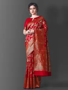 KALINI Woven Design Zari Pure Silk Banarasi Saree