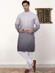 Jompers Printed Ombre Regular Kurta with Pyjamas