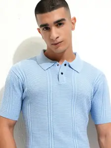 Highlander Men Regular Fit Half Sleeve Half Placket T-shirt