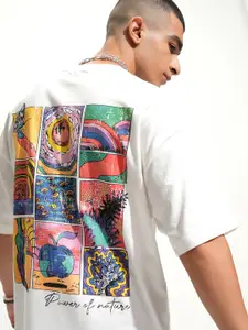 HIGHLANDER Graphic Printed Drop Shoulders Oversized T-shirt