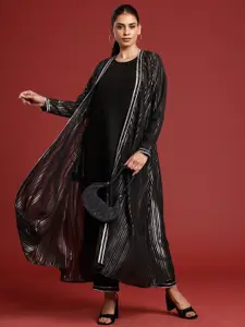 all about you Regular Kurta Set with Shrug