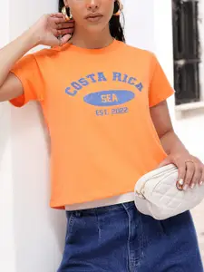 DressBerry Typography Printed T-shirt