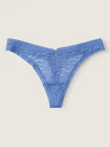 Victoria's Secret Pink Wear Everywhere Lace Thong Panty 1119535436M4