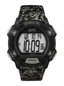 Timex Men Brass Printed Dial & Textured Straps Digital Watch TW4B27500