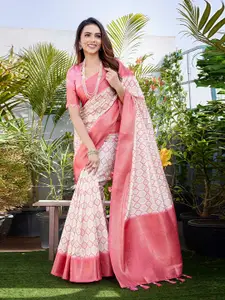 Panzora Floral Silk Blend Saree