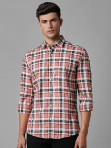Louis Philippe Sport Slim Fit Checked Pure Cotton Casual Shirt