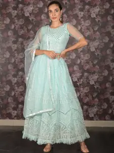 ODETTE Embroidered Sequinned Ready to Wear Lehenga & Blouse With Dupatta