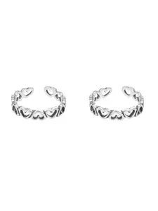 Nistra Heartbeat Sterling Silver Toe Rings