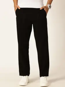 Thomas Scott Men Smart Straight Fit Mid-Rise Easy Wash Pure Cotton Chinos Trousers