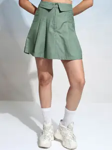 Tokyo Talkies Knife Pleated A-line Mini Skirts